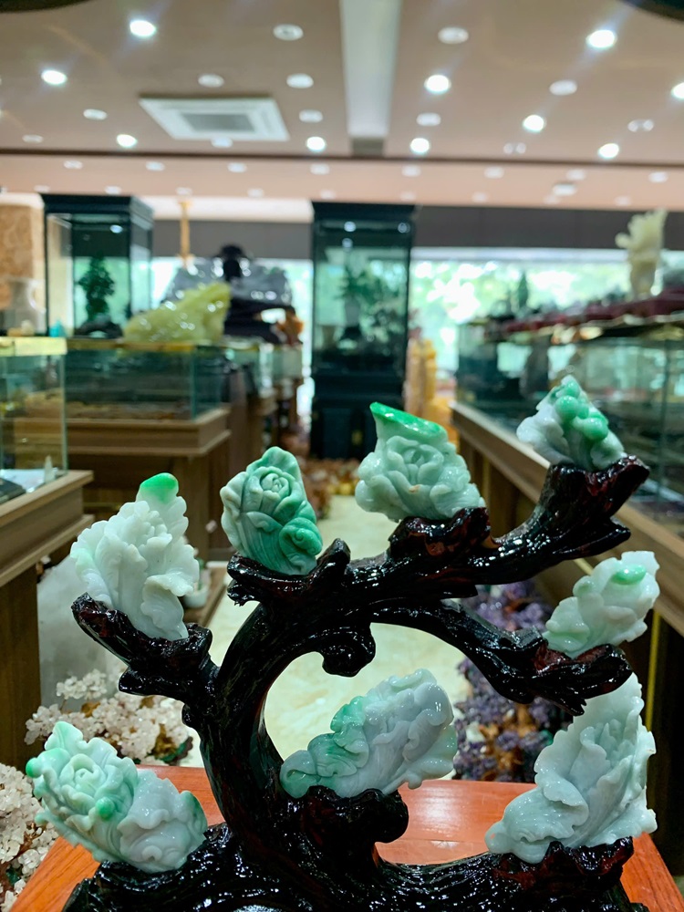 Bộ Tác Phẩm Cải Thảo Ngọc Phỉ Thúy 30x32cm