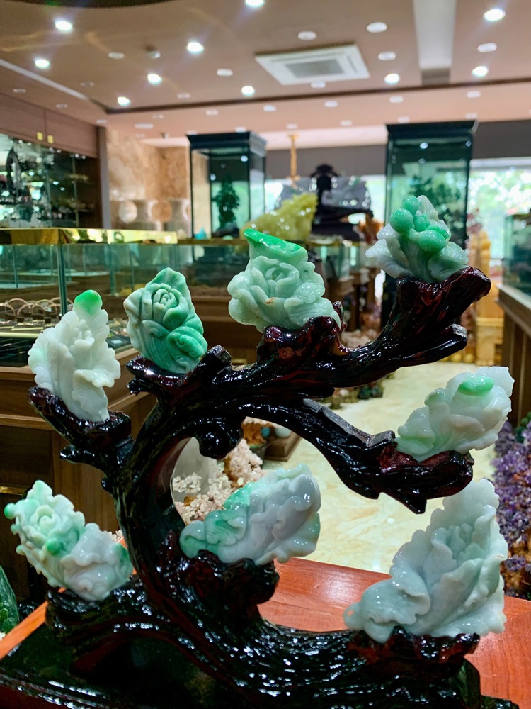 Bộ Tác Phẩm Cải Thảo Ngọc Phỉ Thúy 30x32cm