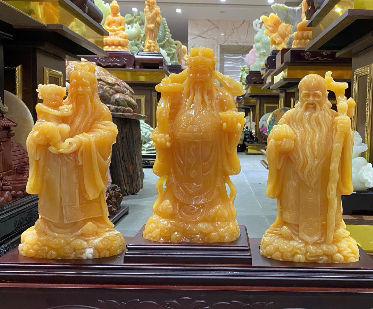 Bộ Tam đa Phúc - Lộc - Thọ ngọc hoàng long