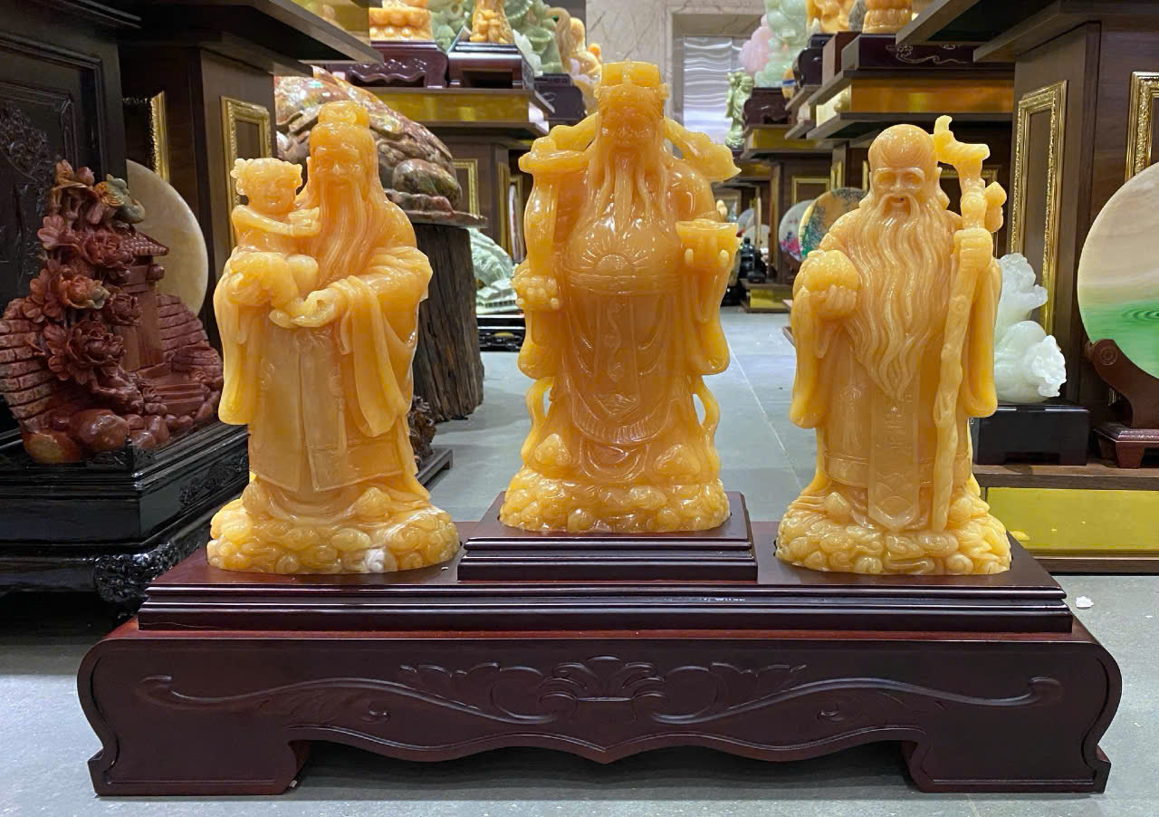 Bộ Tam đa Phúc - Lộc - Thọ ngọc hoàng long