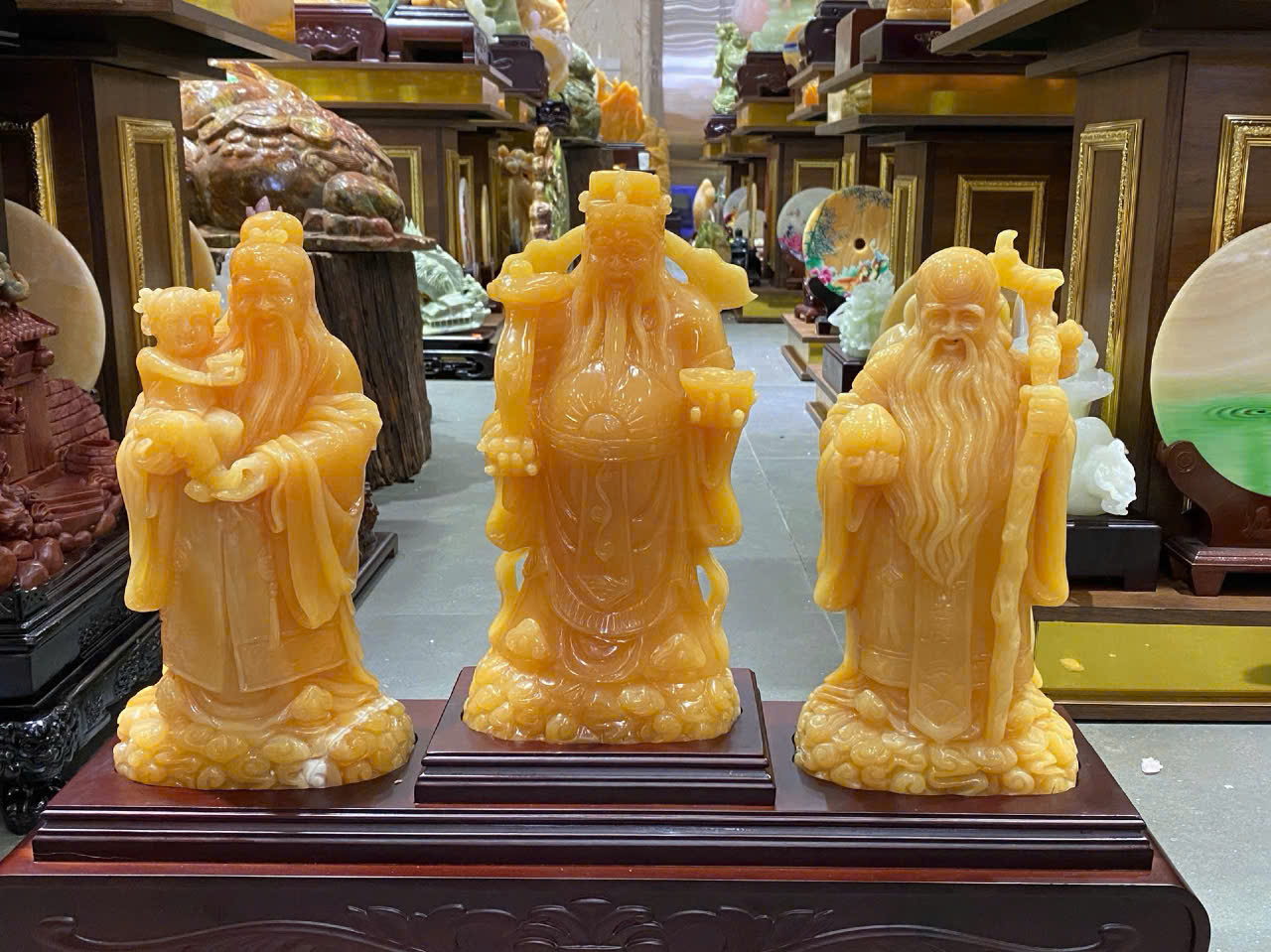 Bộ Tam đa Phúc - Lộc - Thọ ngọc hoàng long