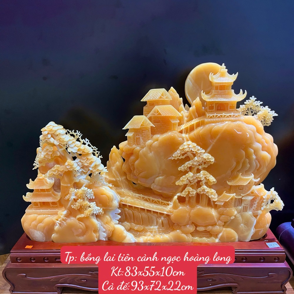 Bồng Lai Tiên Cảnh Ngọc Hoàng Long 83x55x10cm (Kèm giấy kiểm đinh)