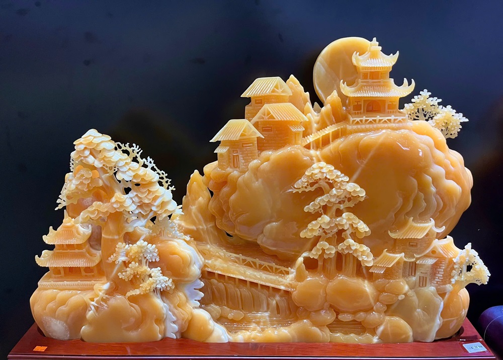 Bồng Lai Tiên Cảnh Ngọc Hoàng Long 83x55x10cm (Kèm giấy kiểm đinh)