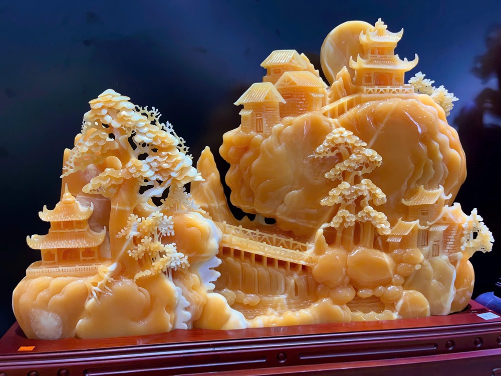 Bồng Lai Tiên Cảnh Ngọc Hoàng Long 83x55x10cm (Kèm giấy kiểm đinh)