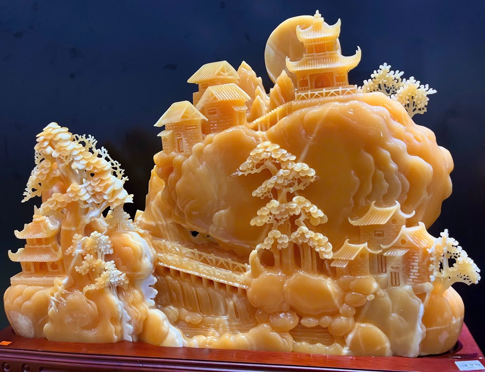 Bồng Lai Tiên Cảnh Ngọc Hoàng Long 83x55x10cm (Kèm giấy kiểm đinh)