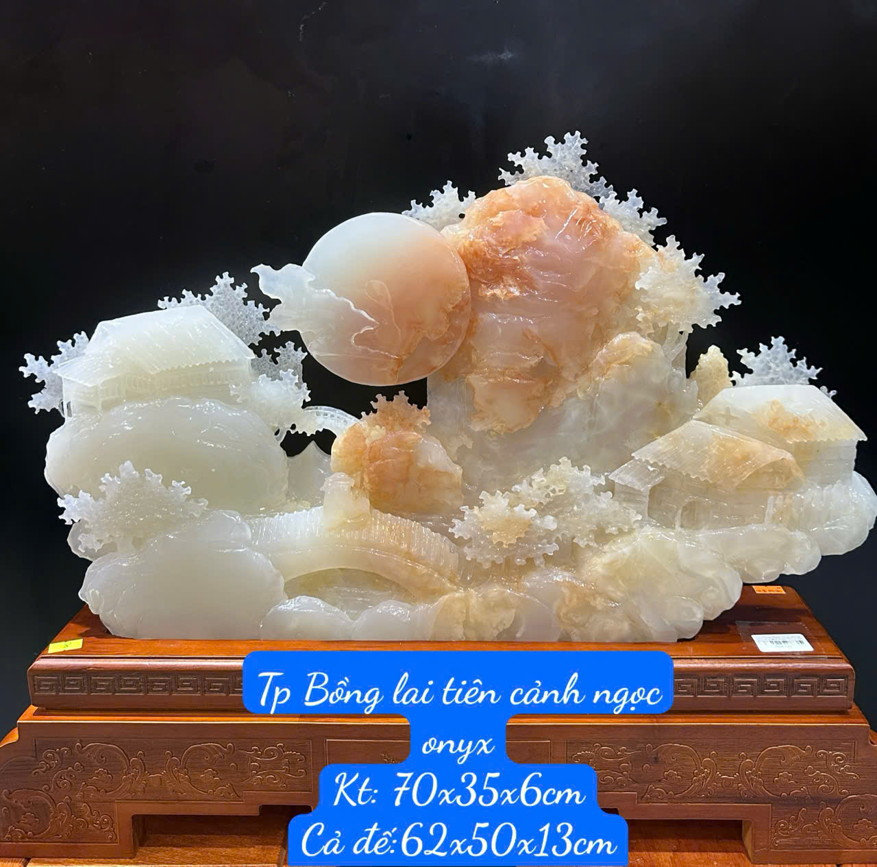 Bồng Lai Tiên Cảnh Ngọc Onyx (Kèm giấy kiểm đinh)