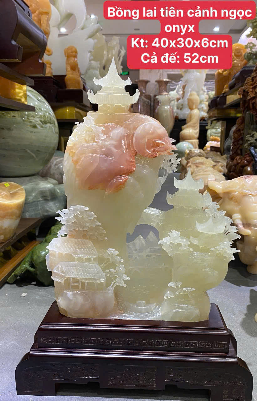 Bồng lai tiên cảnh ngọc onyx 40x30x6cm