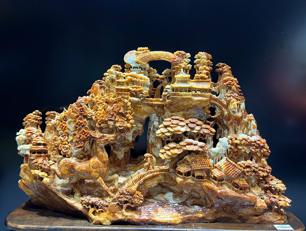 Tiên Cảnh Bồng Lai Ngọc Serpentine (Có Giấy kiểm đinh)