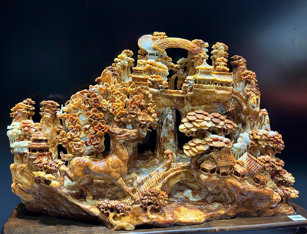 Tiên Cảnh Bồng Lai Ngọc Serpentine (Có Giấy kiểm đinh)