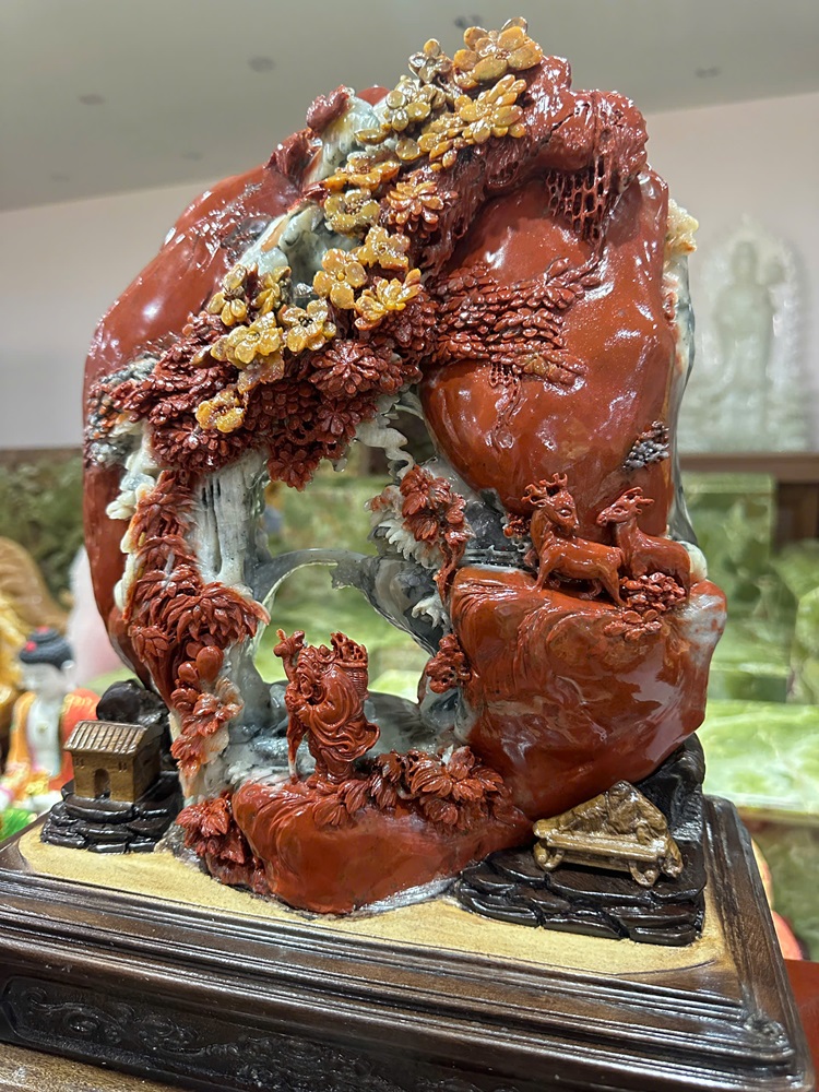 Bồng Lai Tiên Cảnh Ngọc Thọ Sơn 35x30cm