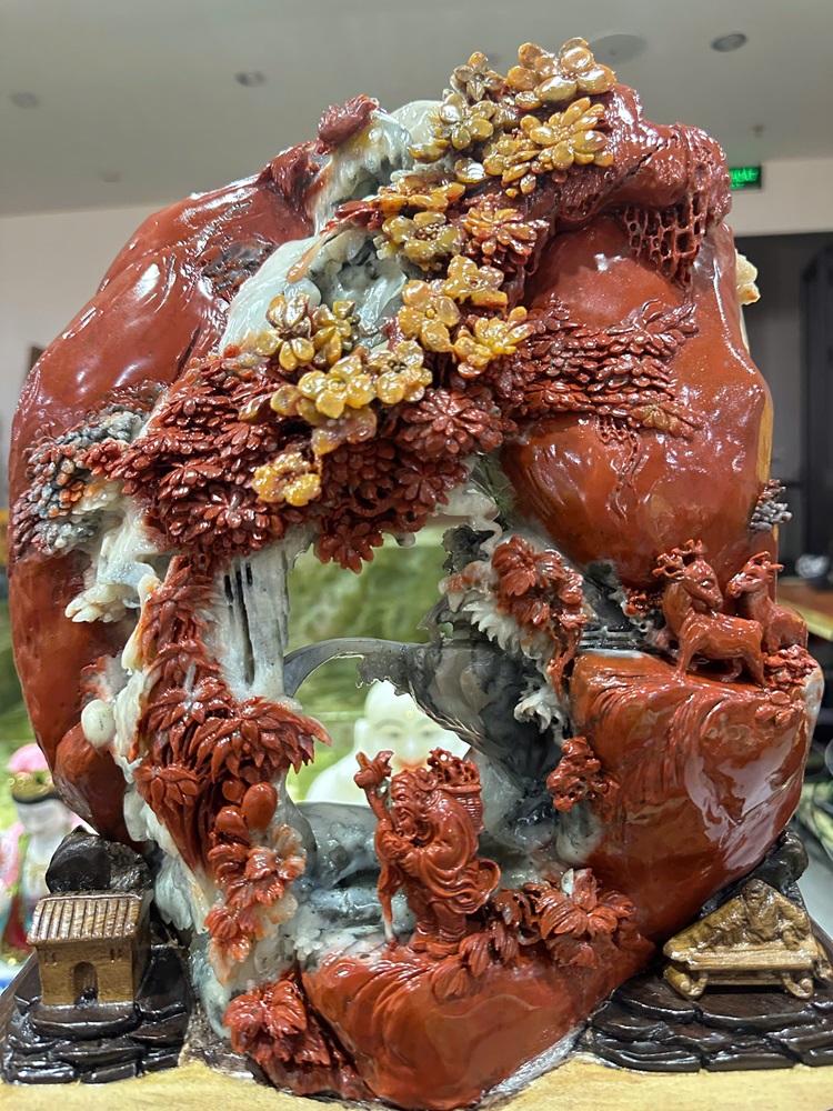 Bồng Lai Tiên Cảnh Ngọc Thọ Sơn 35x30cm