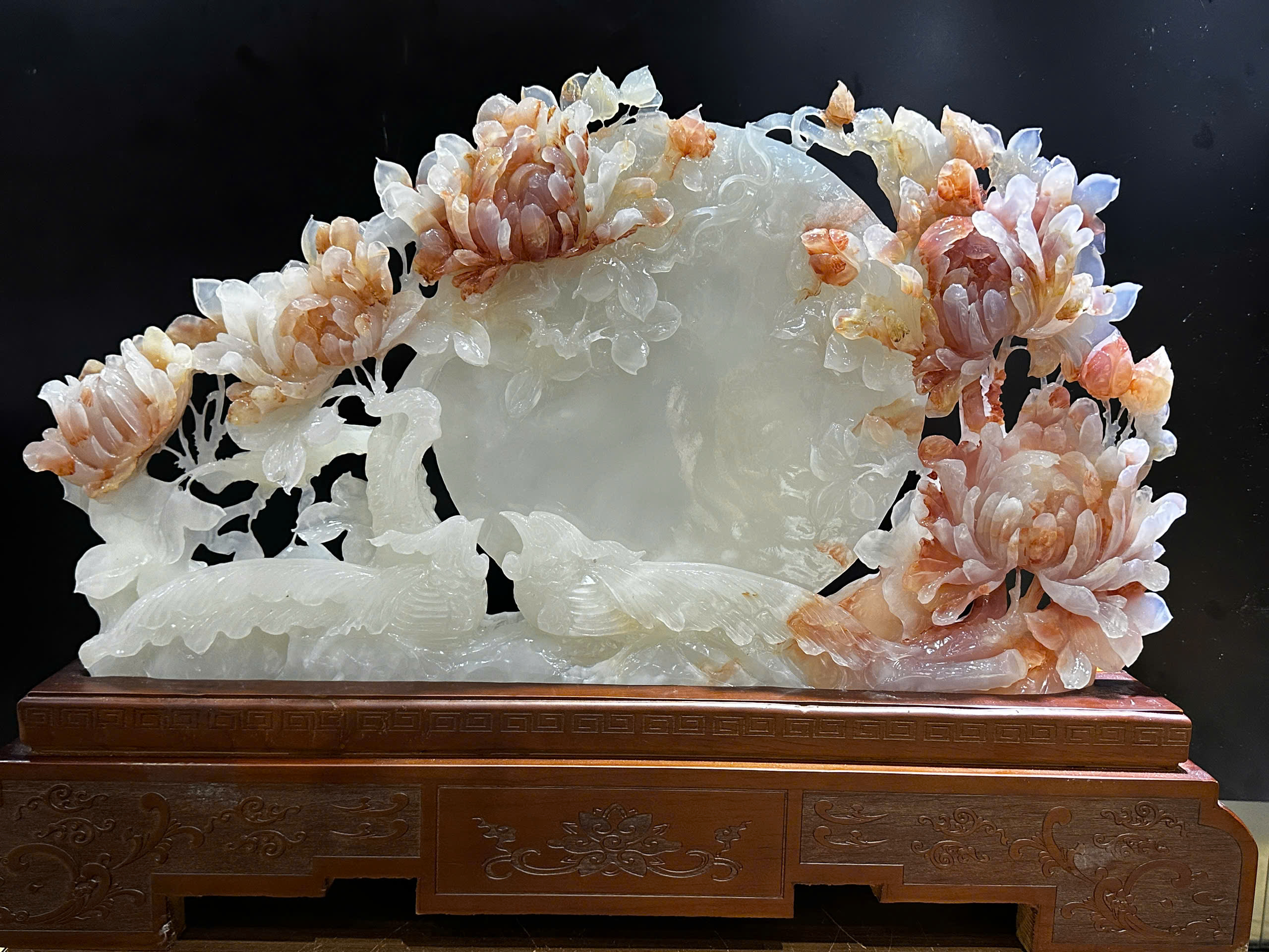 Hoa Khai Phú Quý Ngọc Onyx Huyết Phú Quý Huy Hoàng, Vượng Khí Gia Môn
