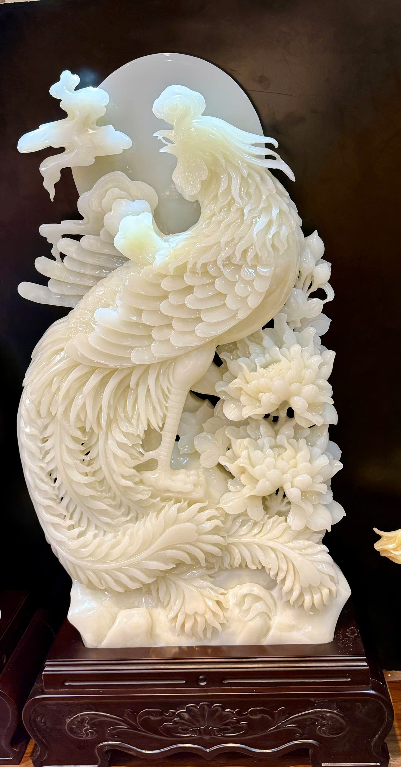 Song Phượng Triều Nguyệt Bạch Ngọc Onyx – Đại kiệt tác vinh hoa phú quý, cát tường như ý và vương khí thuần khiết