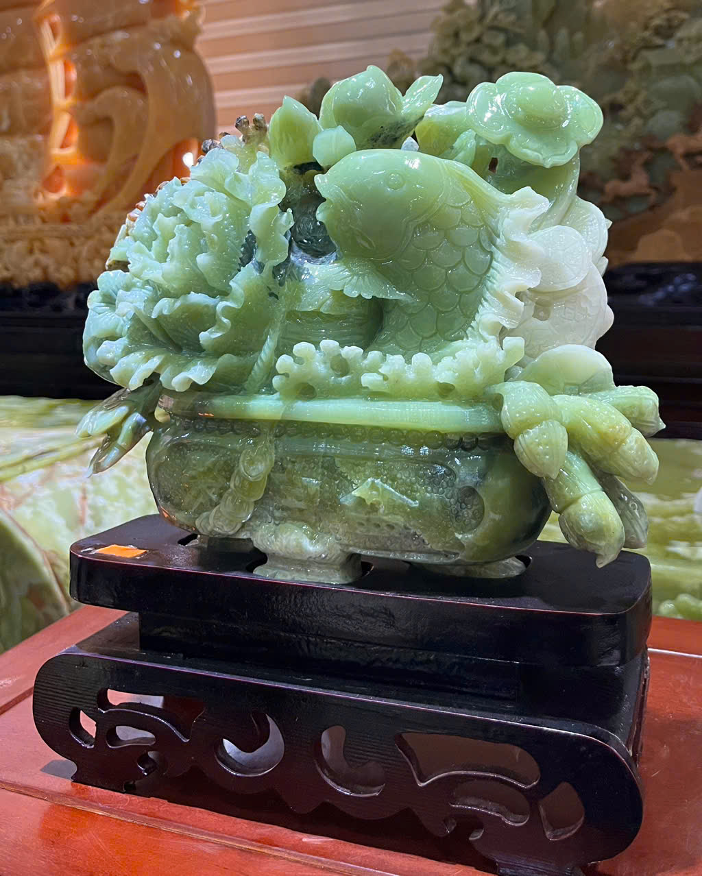 Cá Chép Phú Quý Ngọc Serpentine 32x25cm