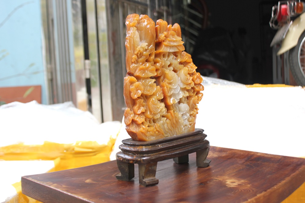 Cá Chép Vượt Vũ Môn Ngọc Thọ Sơn 22 x 34