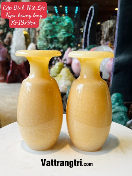 Cặp Bình Hút Lộc Ngọc hoàng long 19cm