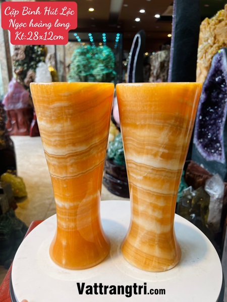 Cặp Bình Hút Lộc Ngọc hoàng long 28cm