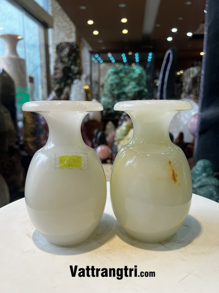 Cặp Bình Hút Lộc Ngọc onyx xanh 15cm