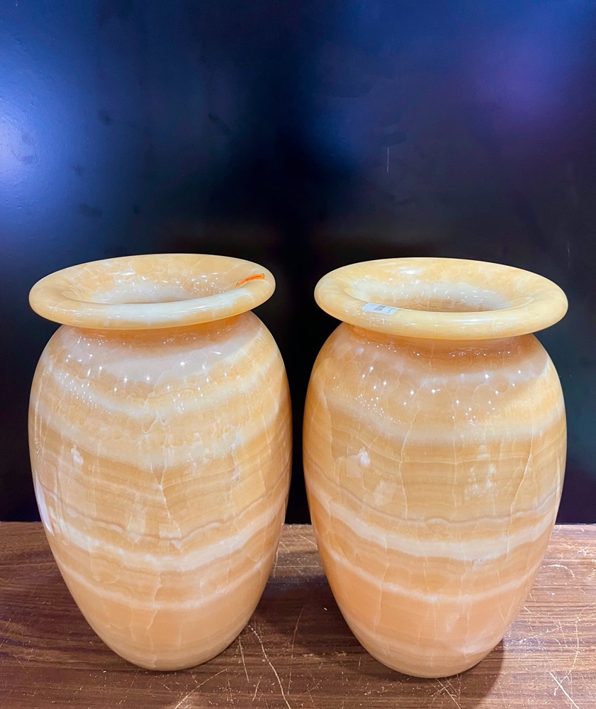 Cặp bình ngọc hoàng long 30x19cm