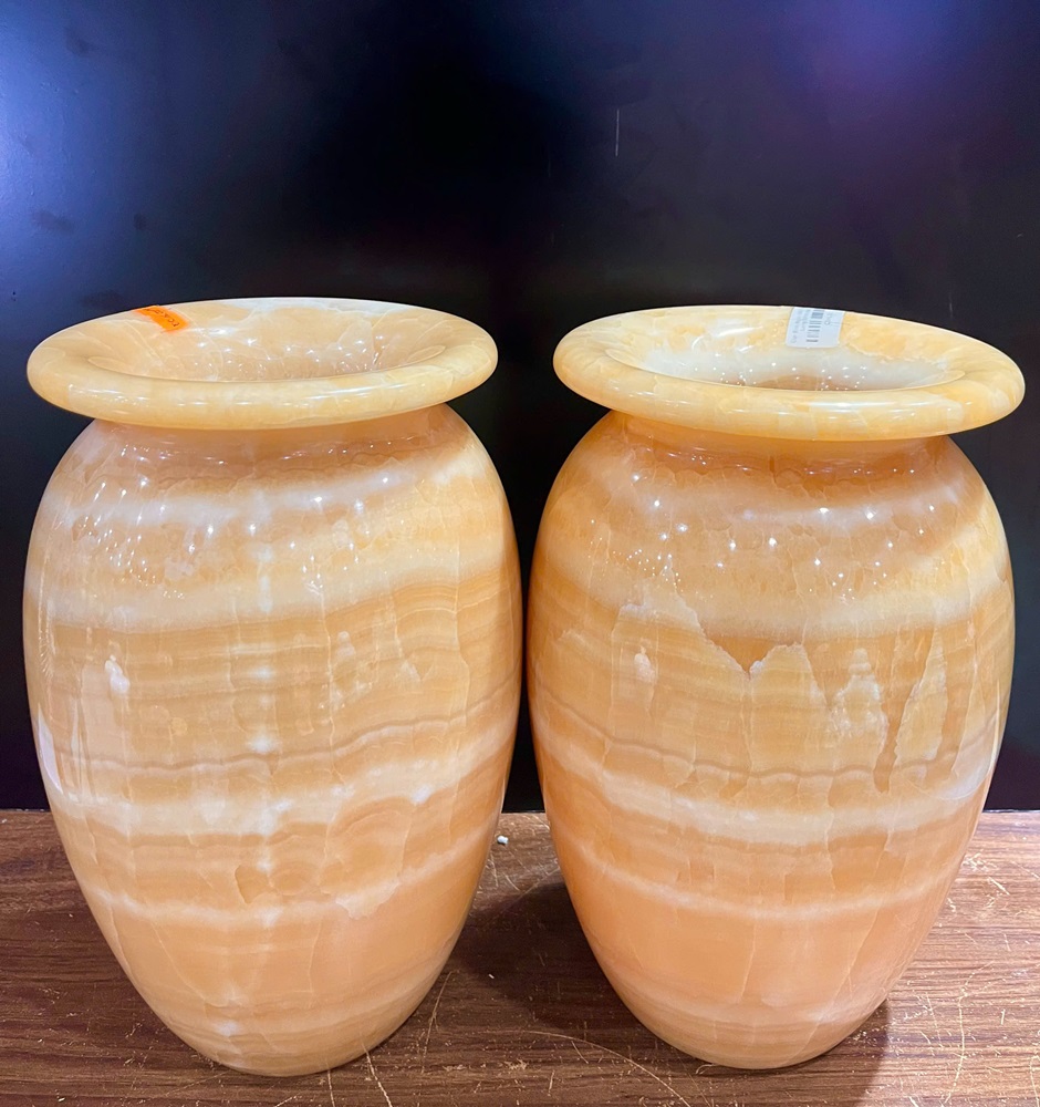 Cặp bình ngọc hoàng long 30x19cm