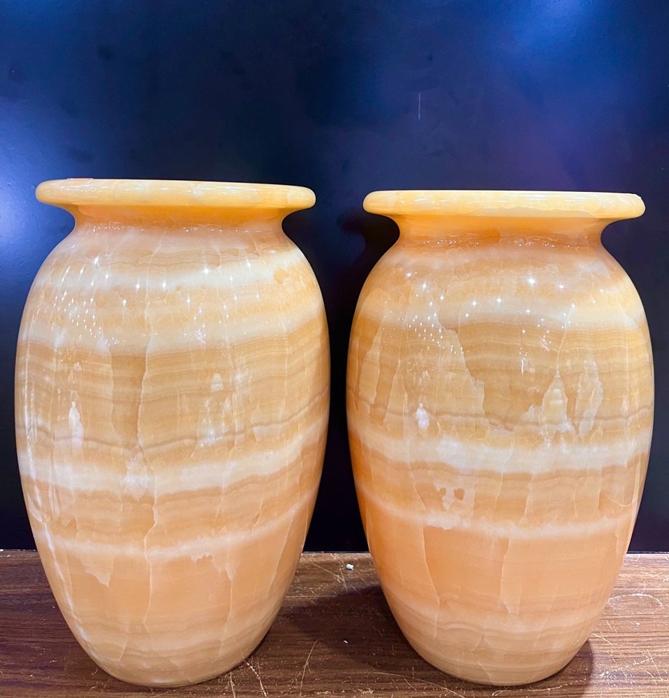 Cặp bình ngọc hoàng long 30x19cm