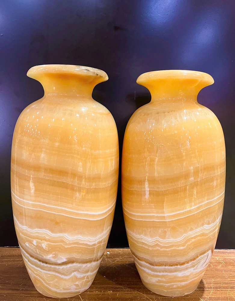 Cặp bình ngọc hoàng long 40x19cm