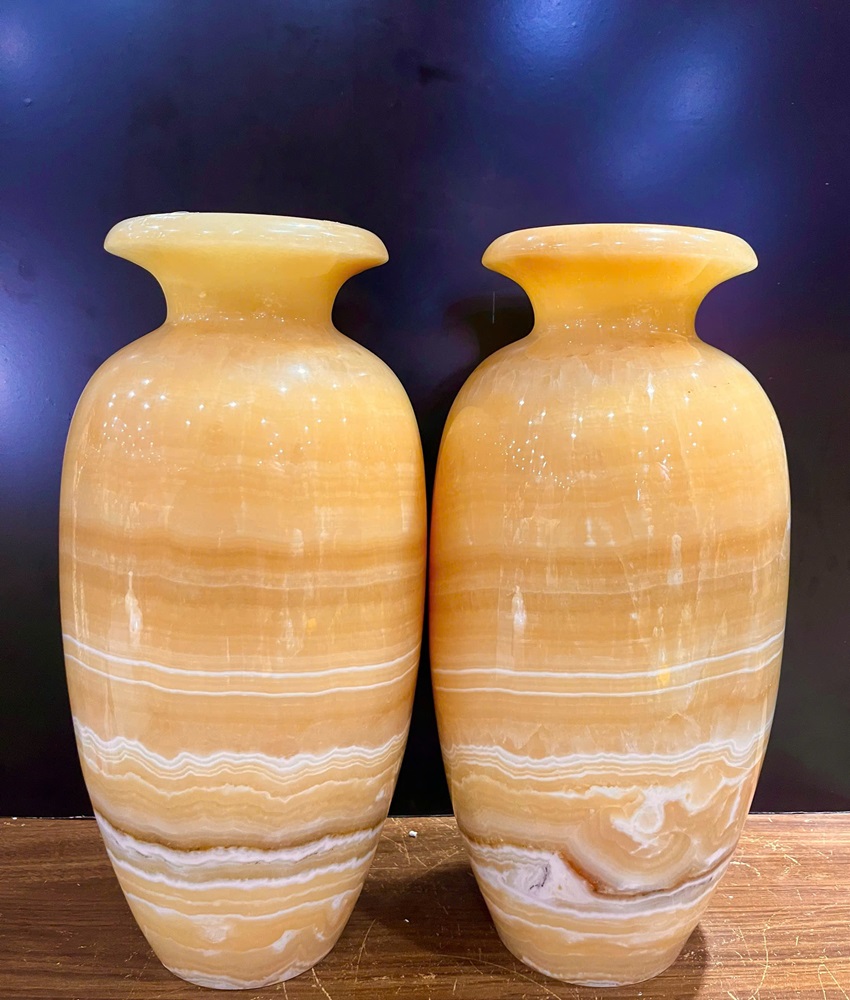 Cặp bình ngọc hoàng long 40x19cm