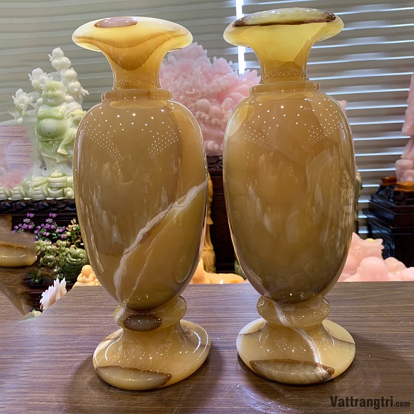 Cặp Bình Thu Hút Tài Lộc Ngọc Hoàng Long 42 x 15cm