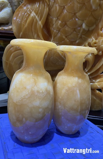 Cặp lục bình chiêu hút tài lộc ngọc hoàng long 19cm