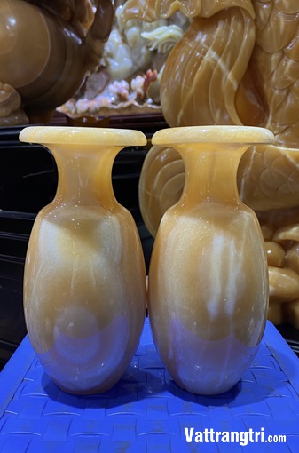 Cặp lục bình chiêu hút tài lộc ngọc hoàng long 19cm