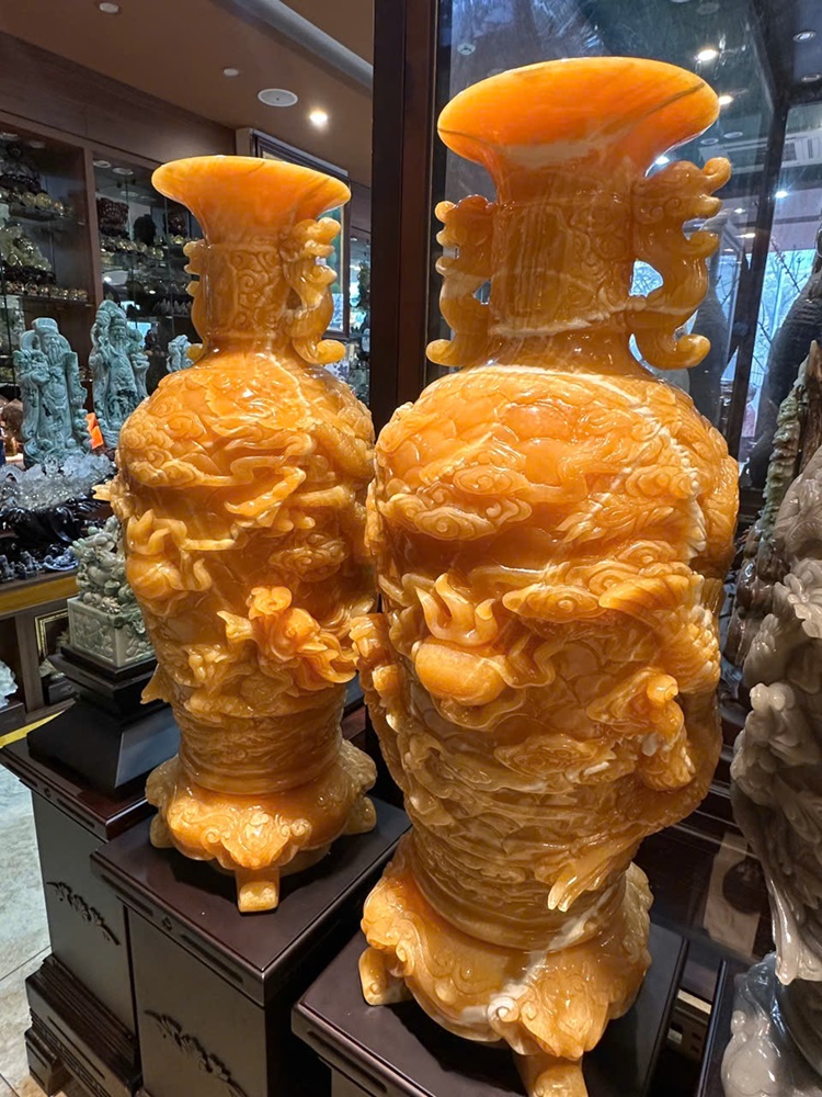 Cặp lục bình long phụng sum vầy ngọc hoàng long 80cm