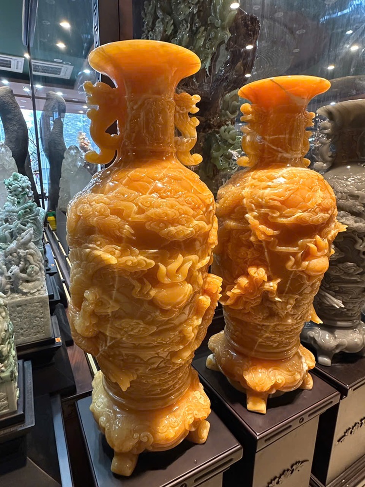 Cặp lục bình long phụng sum vầy ngọc hoàng long 80cm