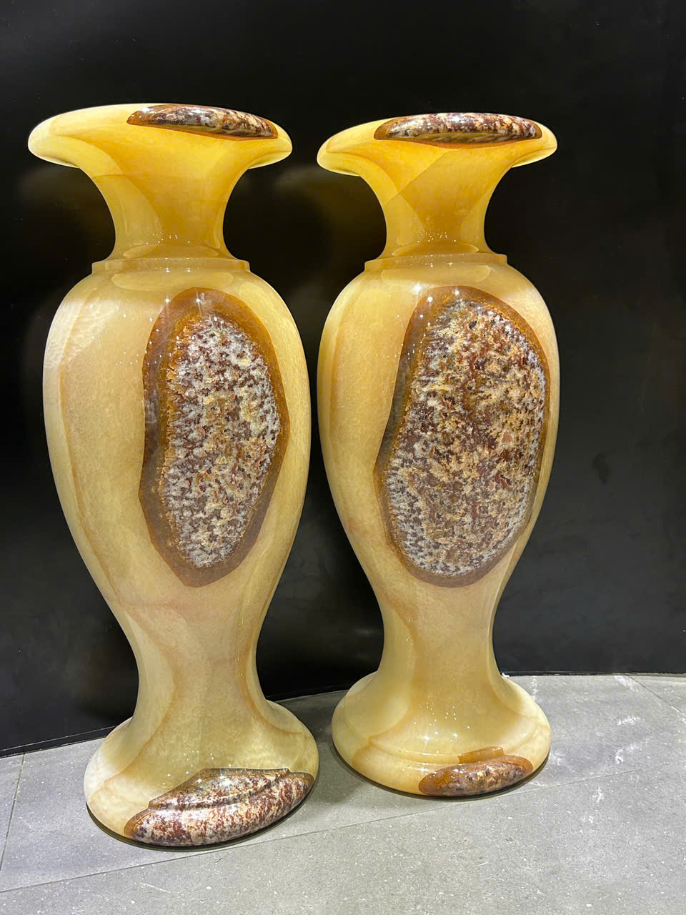 Cặp lục bình ngọc hoàng long 78cm