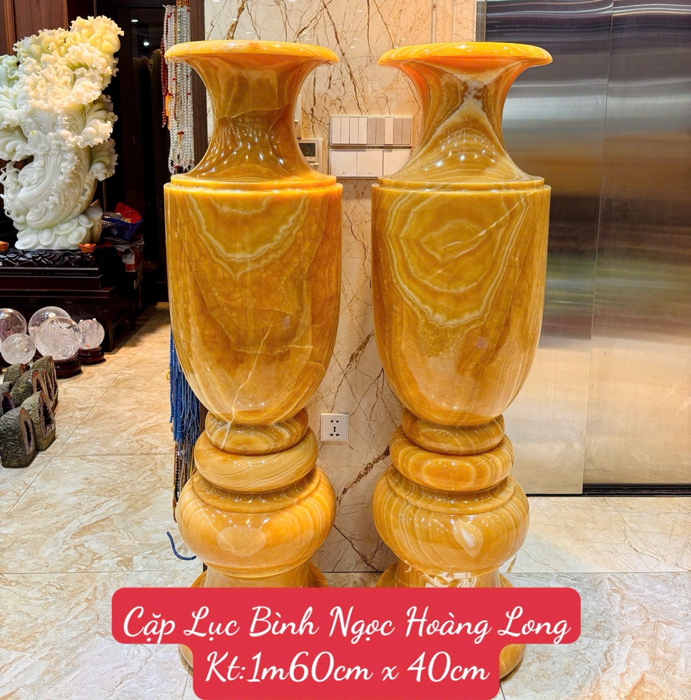 Cặp Lục Bình Ngọc Hoàng Long Vip 160 x 40cm
