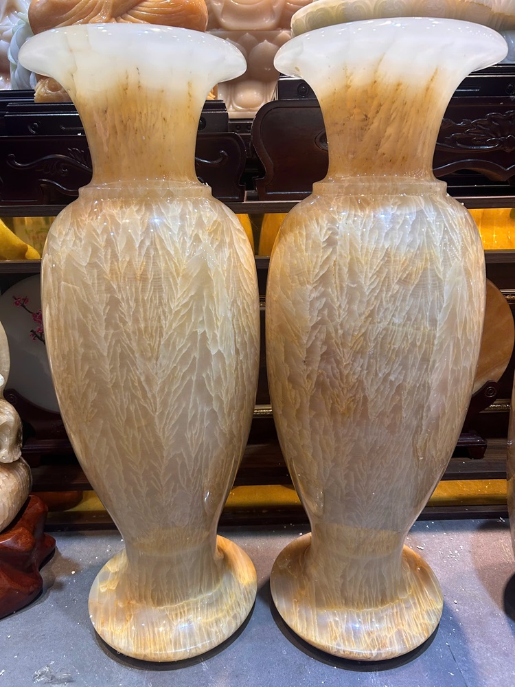 Cặp lục bình ngọc onyx 78cm