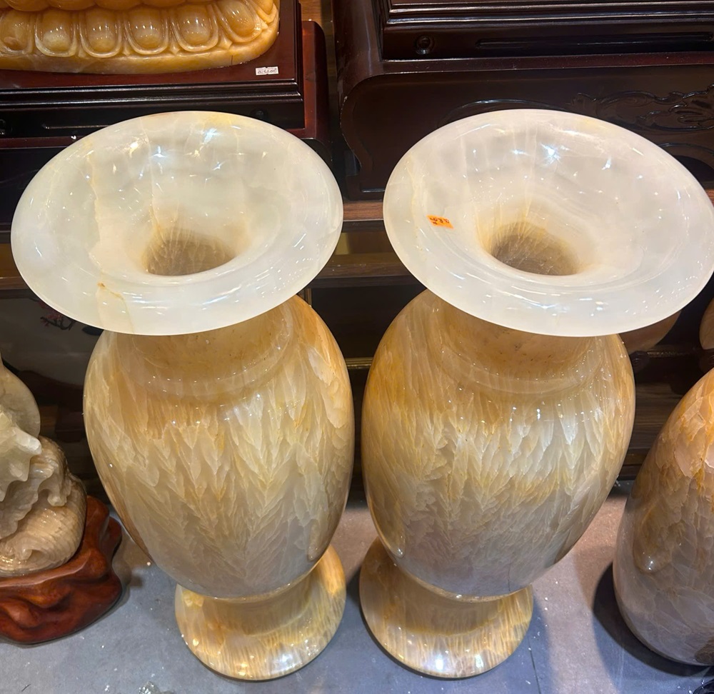 Cặp lục bình ngọc onyx 78cm