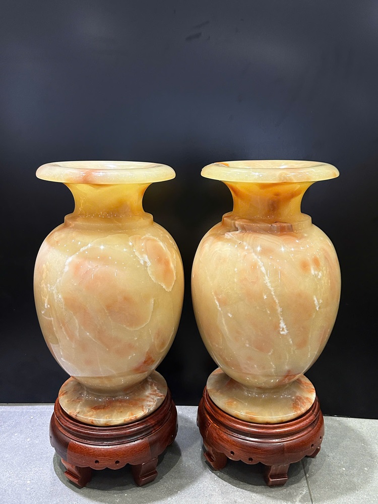 Cặp lục bình phú quý ngọc hoàng long 37x21cm