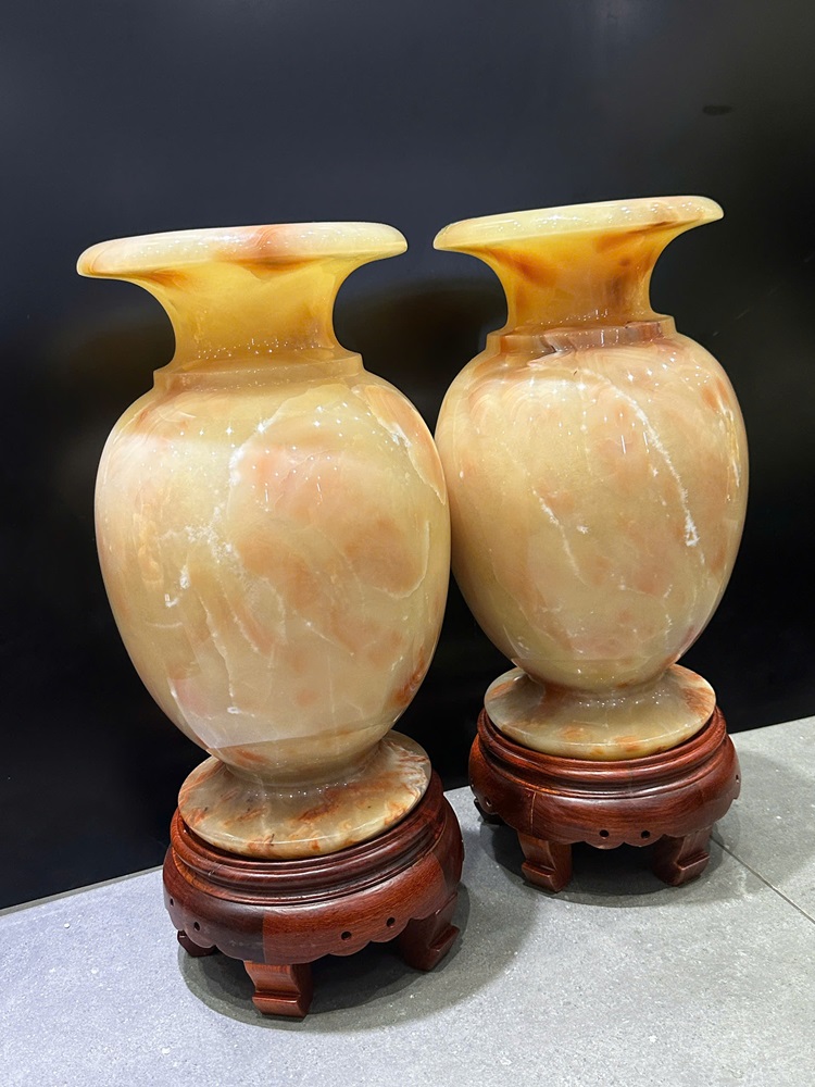 Cặp lục bình phú quý ngọc hoàng long 37x21cm