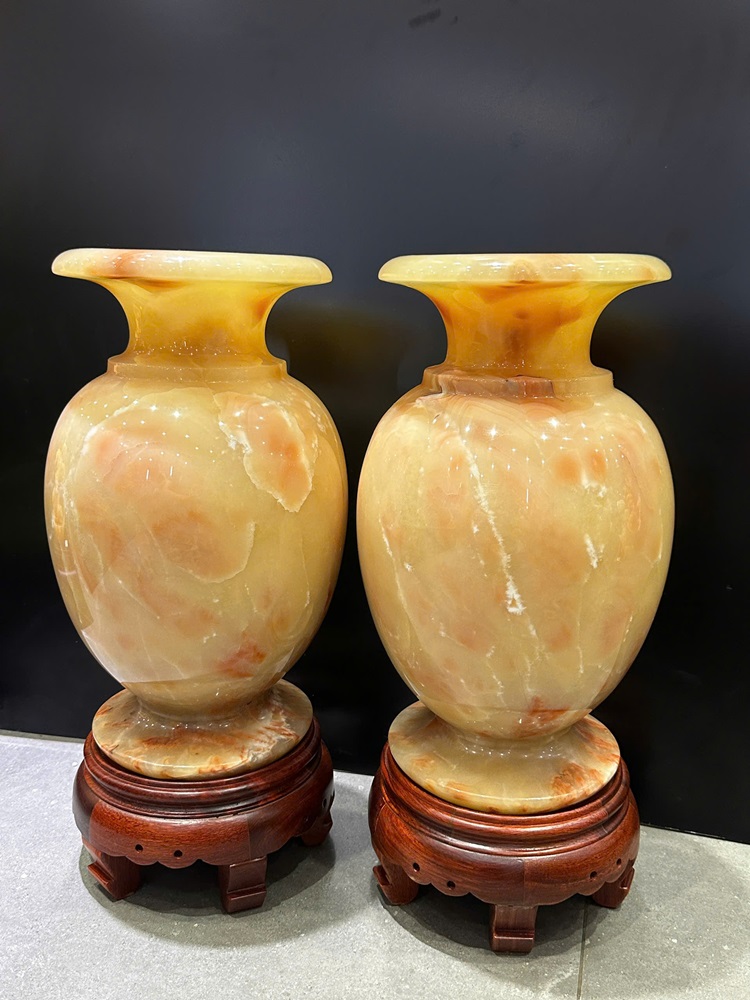 Cặp lục bình phú quý ngọc hoàng long 37x21cm