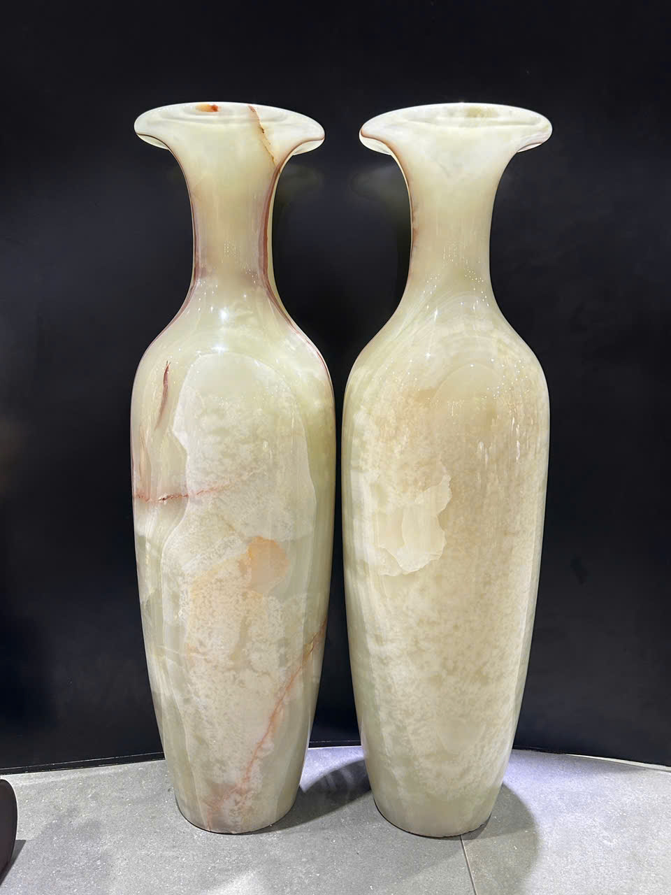 Cặp lục bình phú quý ngọc onyx 100cm