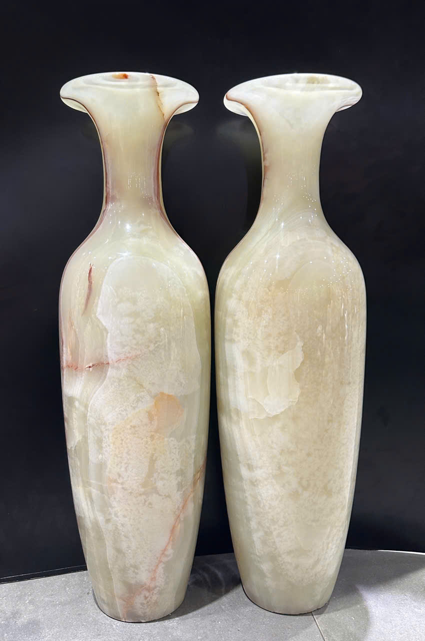 Cặp lục bình phú quý ngọc onyx 100cm