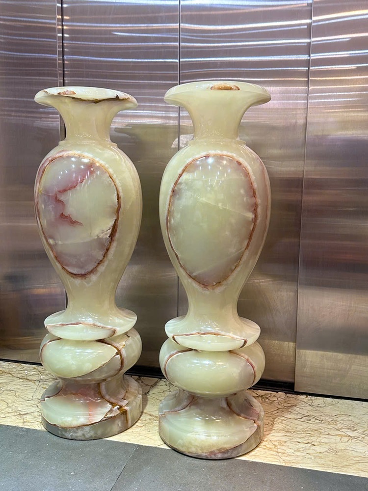 Cặp lục bình phú quý ngọc onyx 100cm