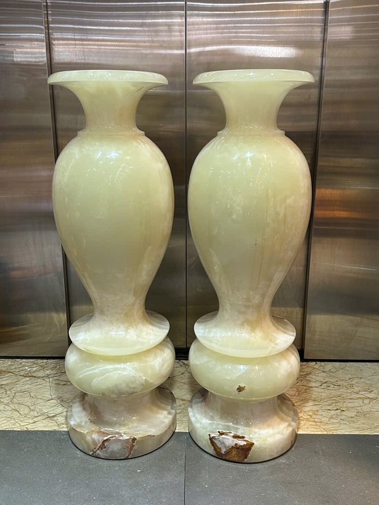 Cặp lục bình phú quý ngọc onyx 100cm