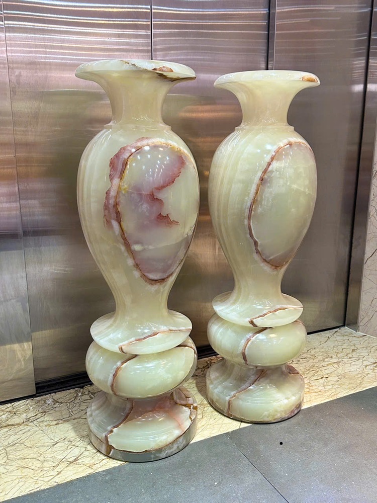 Cặp lục bình phú quý ngọc onyx 100cm