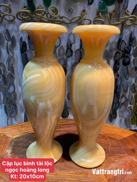 Cặp lục bình tài lộc ngọc hoàng long 20cm