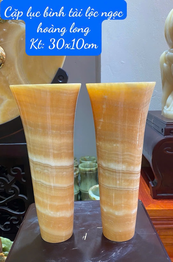 Cặp lục bình tài lộc ngọc hoàng long 30cm