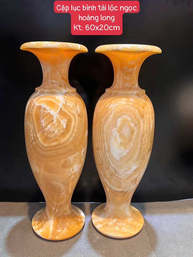 Cặp lục bình tài lộc ngọc hoàng long 60cm