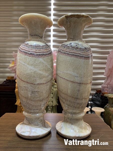 Cặp lục bình tài lộc ngọc onyx 60cm