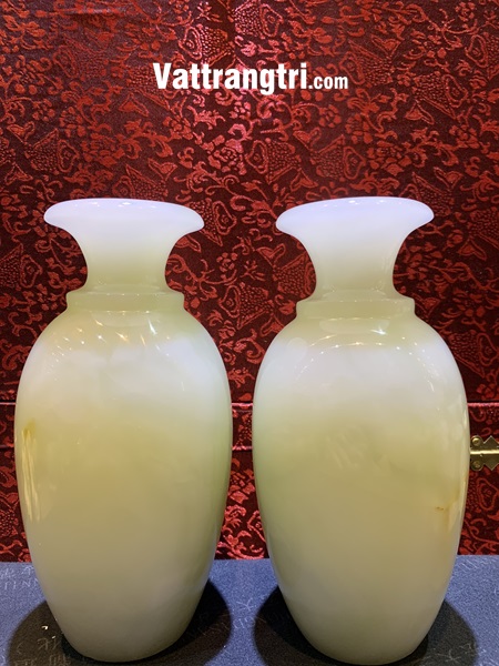 Cặp lục bình thu hút tài lộc bach ngọc onyx 20cm