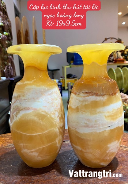 Cặp lục bình thu hút tài lộc ngọc hoàng long 19cm